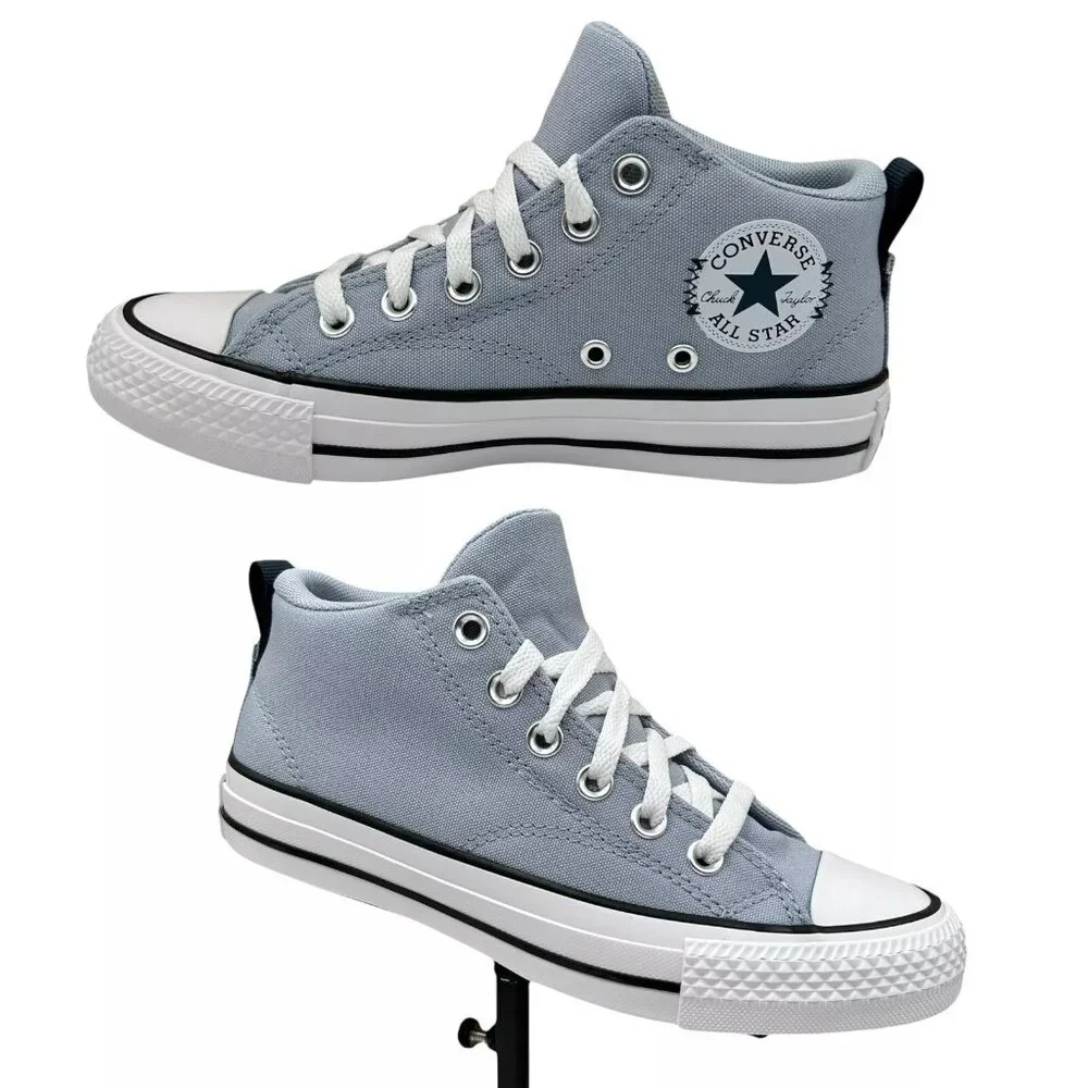 Converse Chuck Taylor All Star Youth Boys Girls Mid Top Sneaker Sz 4Y Rainy Daze